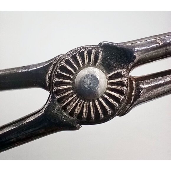 Salad Serving Tongs Silver Plated Metal Vintage 10 In Unbranded Kitchen Utensils - Picture 6 of 16